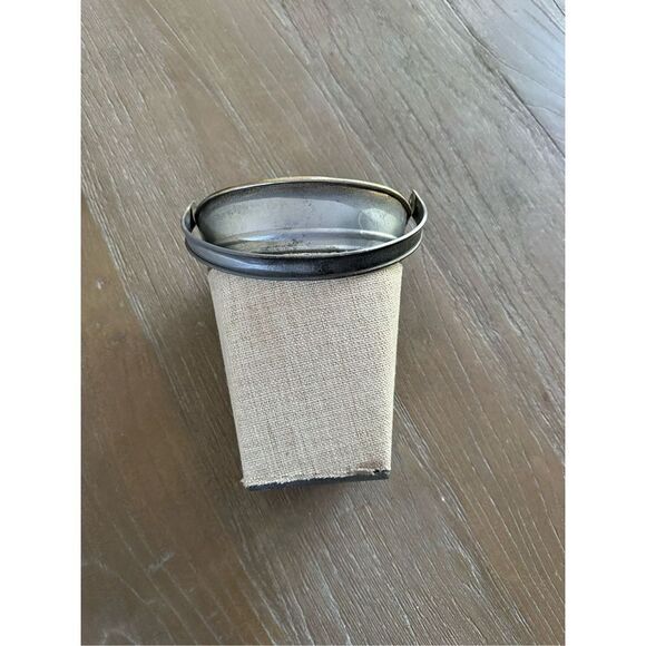 Galvanized burlap bucket farmhouse planter -7.5” - Picture 1 of 3